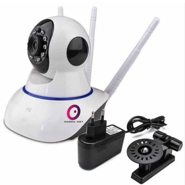 Cámara Robótica Seguridad Wifi 3 Antenas 360 - Imagen 3