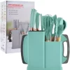Kit De Utensilios De Cocina De Silicona  Con Juego De Cuchillos