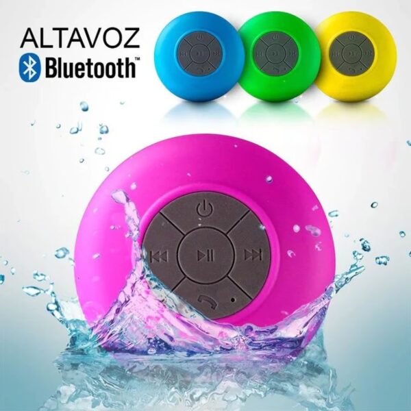 Parlante Bluetooth Para Ducha Resistente Al Agua - Imagen 3